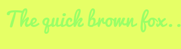 Image with Font Color 9AFF66 and Background Color E6FF66